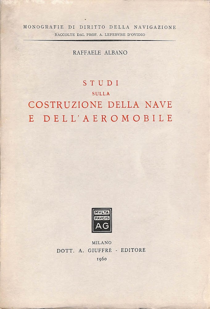Studi sulla costruzione della nave e dell'aeromobile