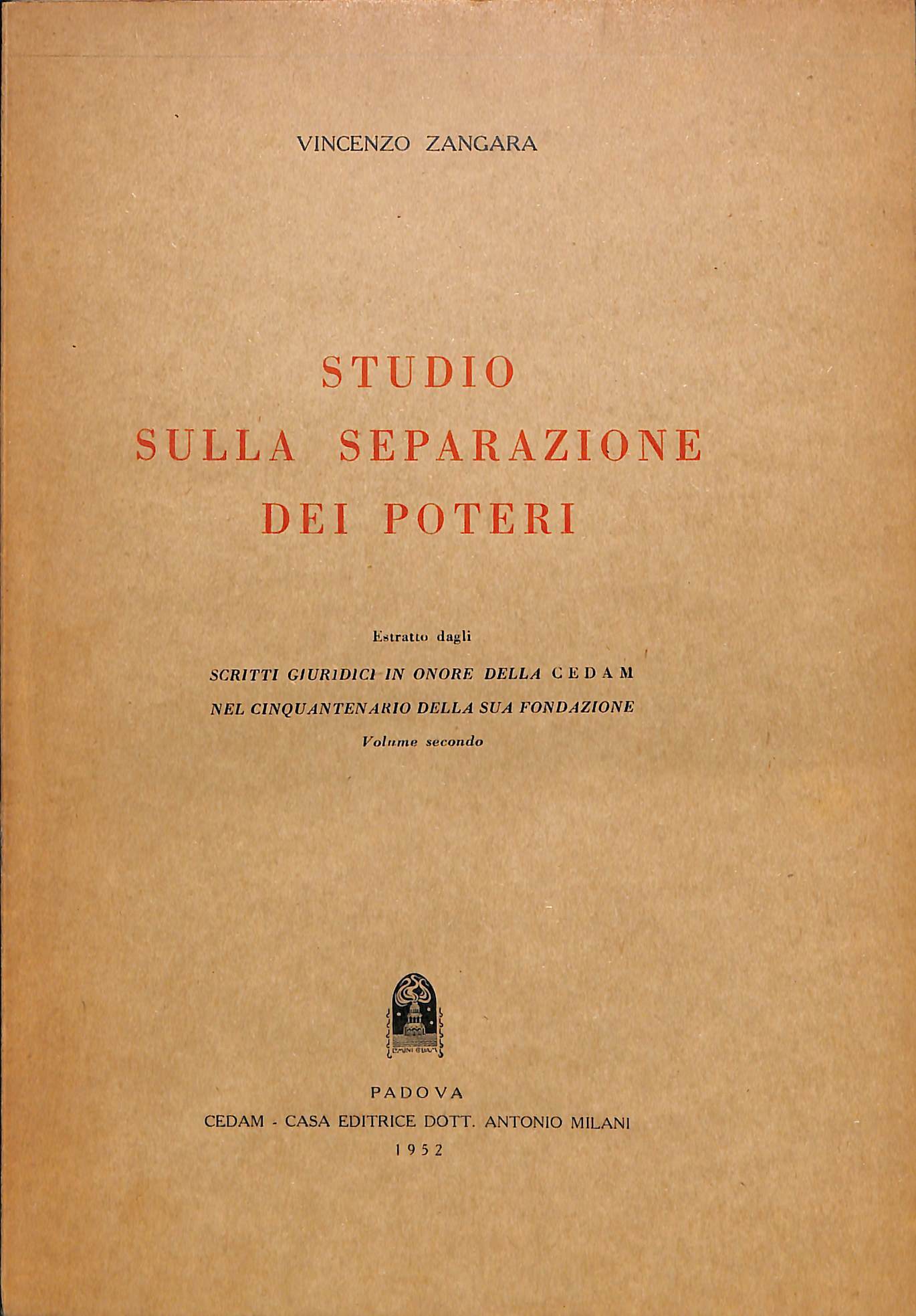 Studio sulla separazione dei poteri