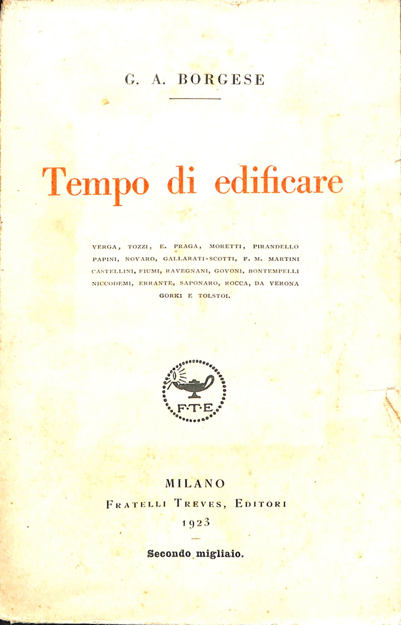 Tempo di edificare