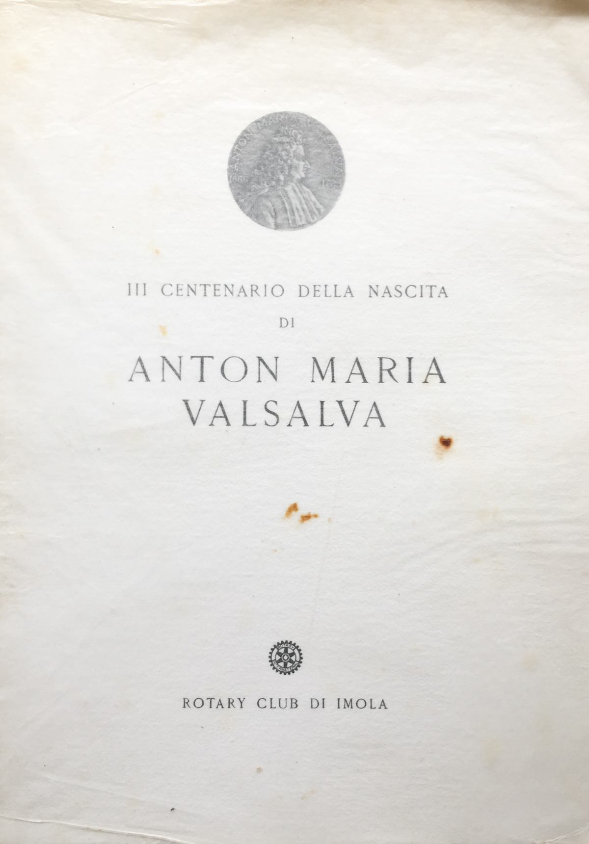 Terzo centenario della nascita di Anton Maria Valsalva