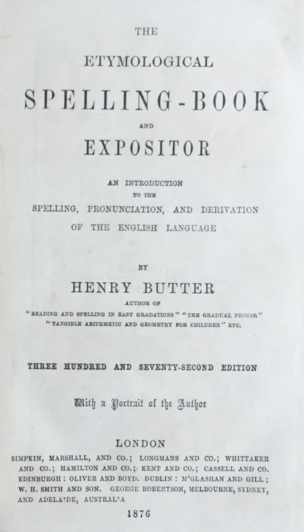 The etymological Spelling book and expositor