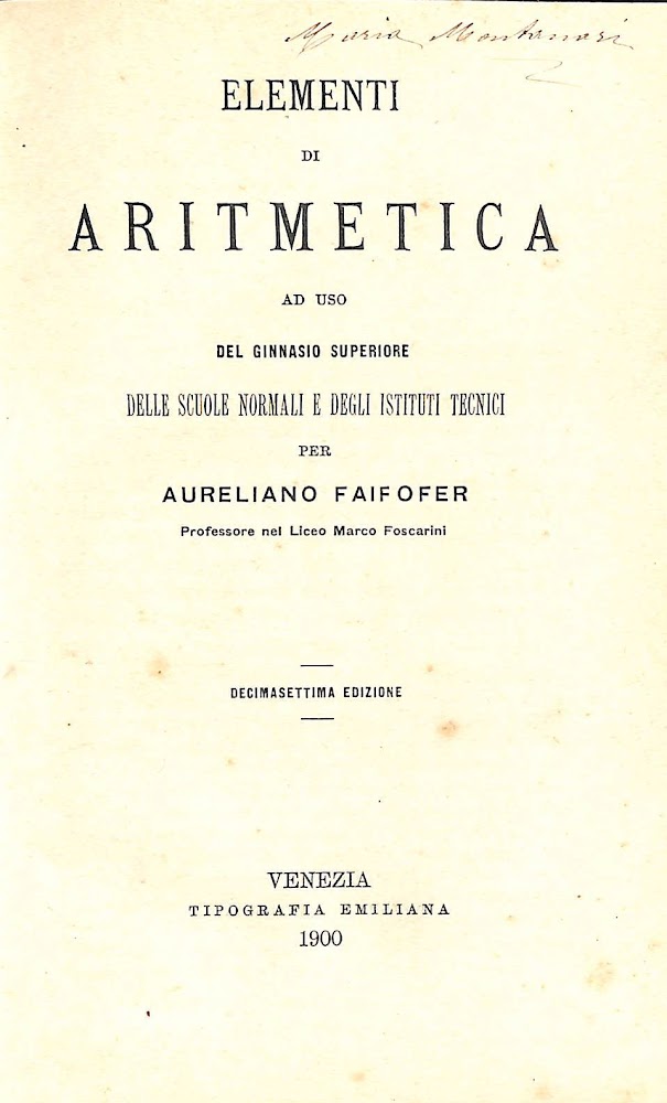 Trattato di aritmetica