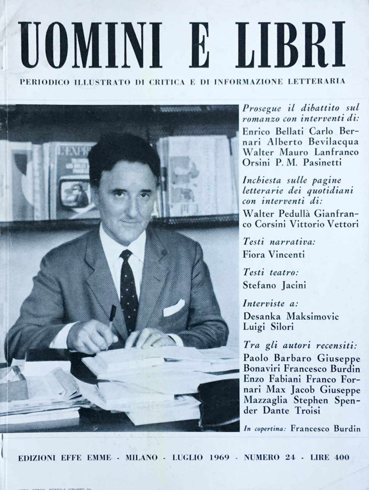 Uomini e libri (rivista) 1969 n. 24