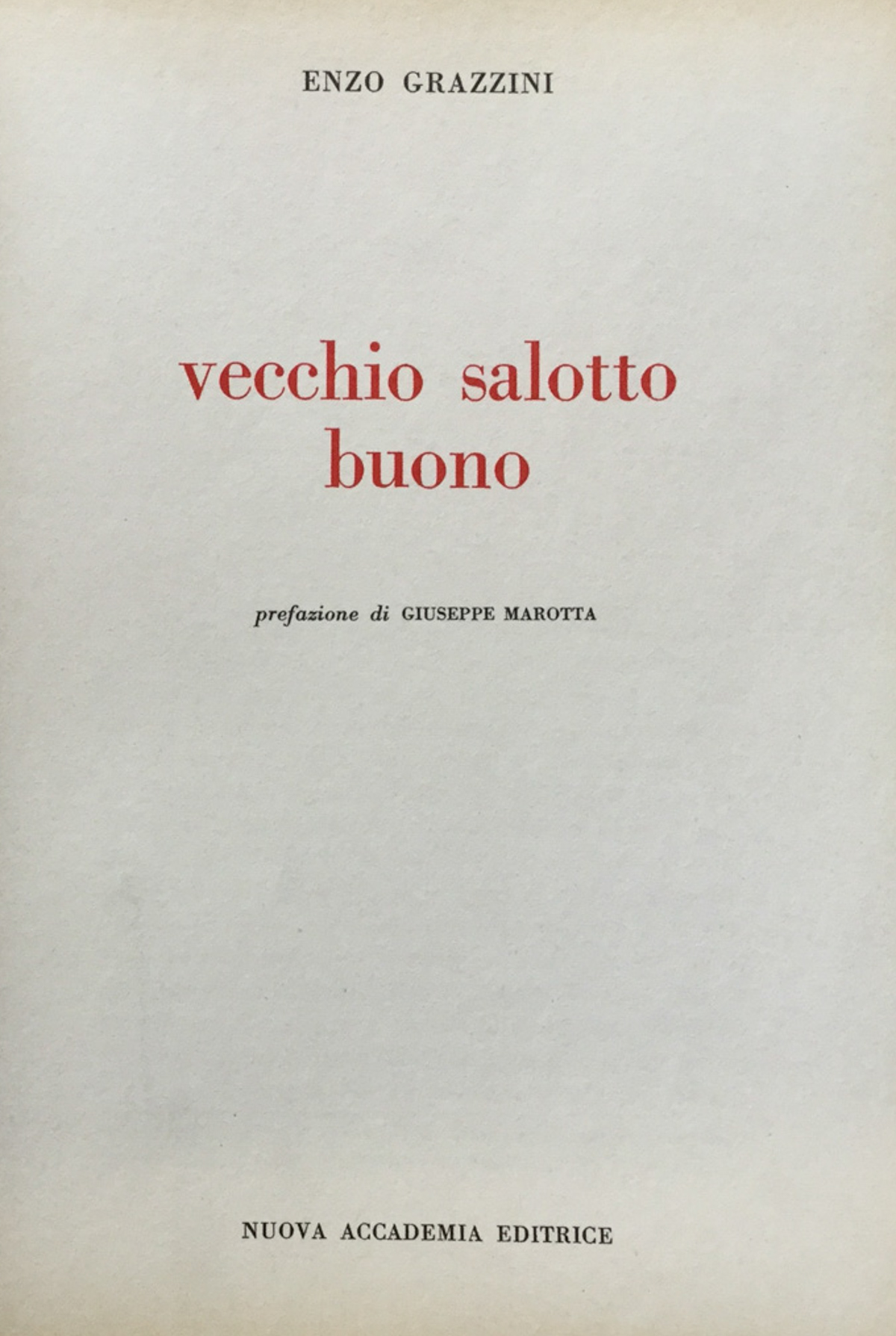 Vecchio salotto buono.
