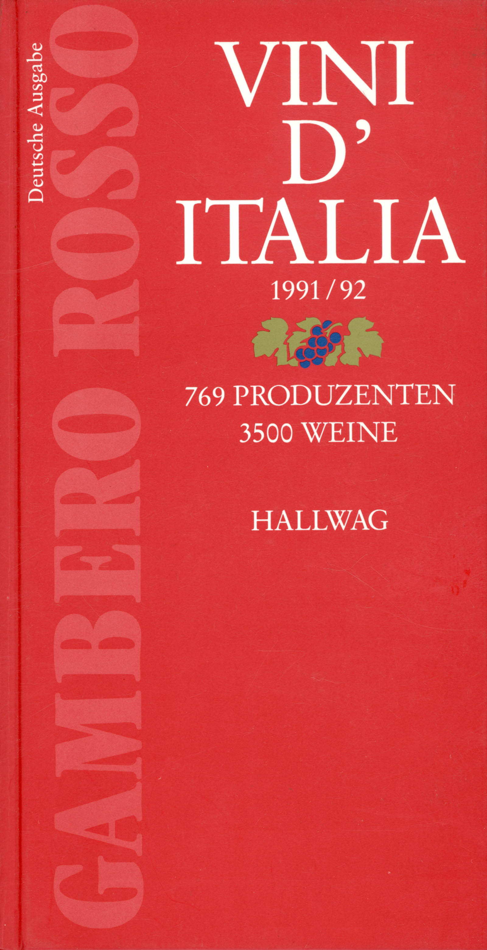 Vini d'Italia 1991/92 Deutsche Ausgabe