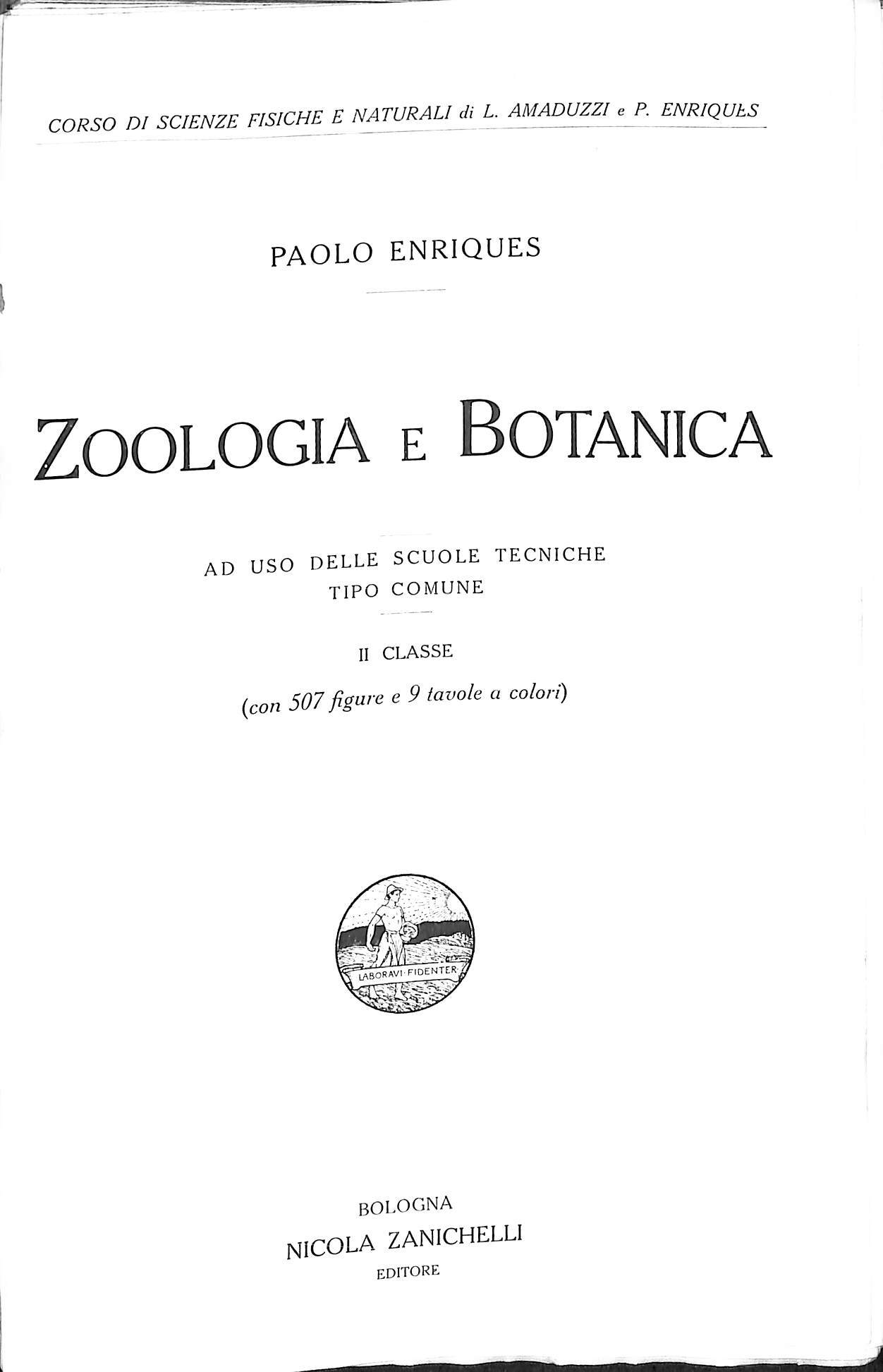 Zoologia e botanica, ad uso delle scuole tecniche, tipo comune …