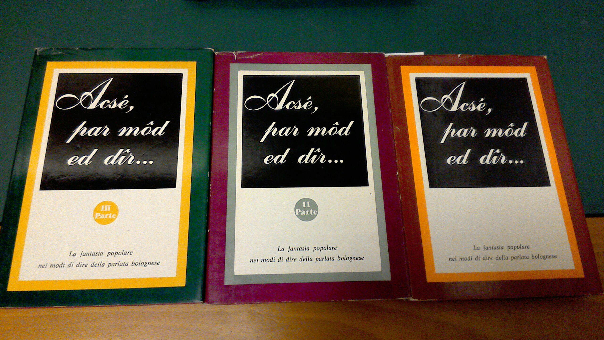 Acsé, par mod ed dir. ( 3 volumi )