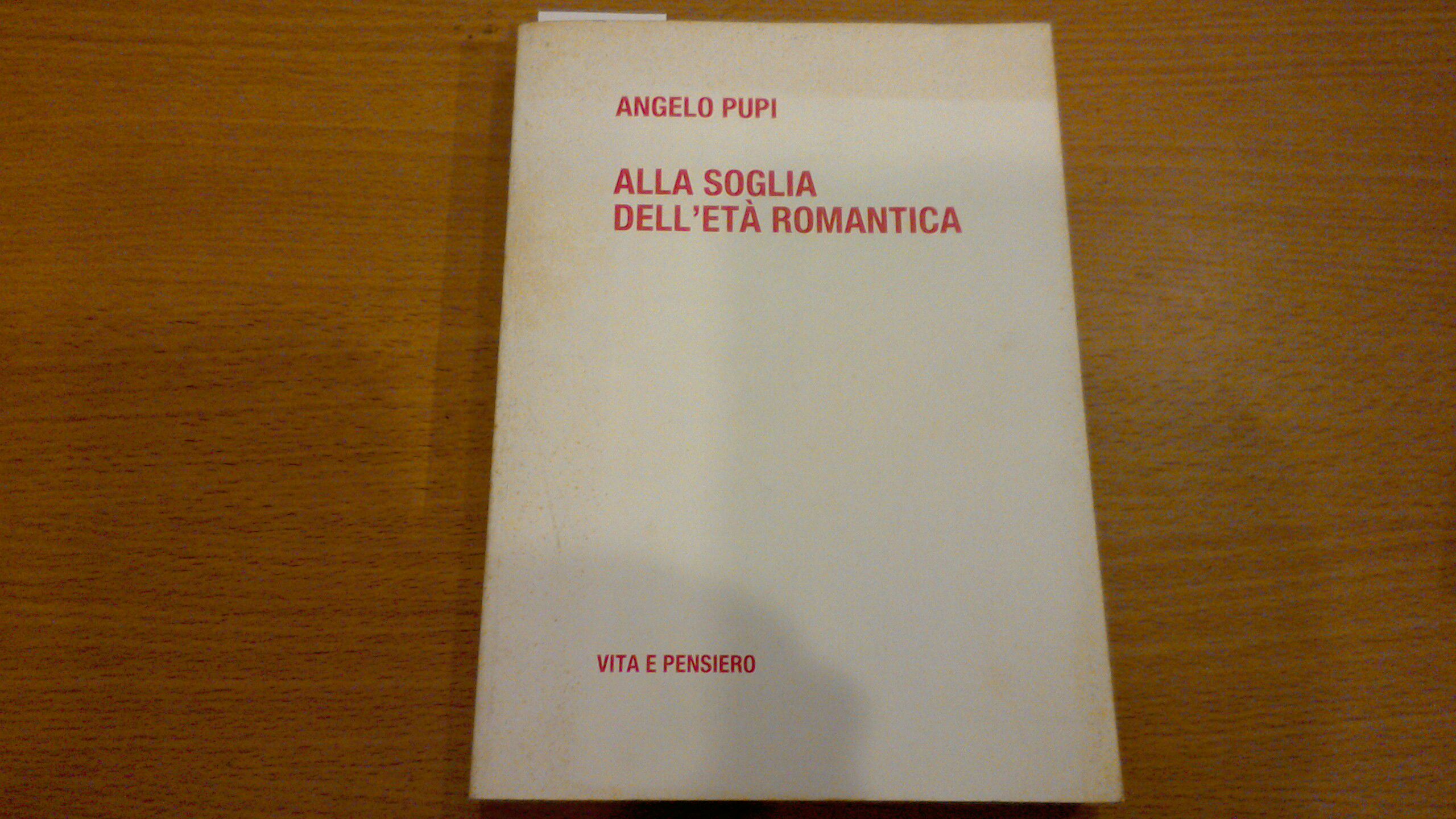 Alla soglia dell'età romantica