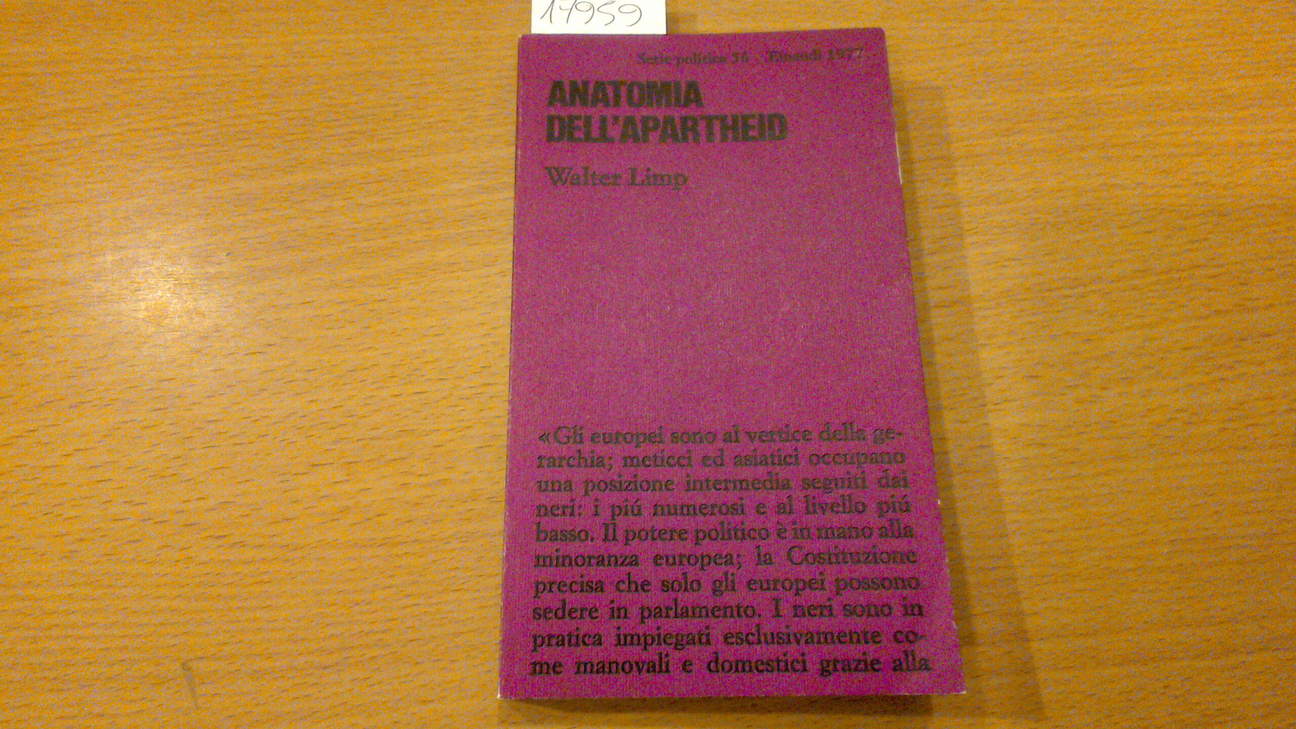 Anatomia dell'Apartheid