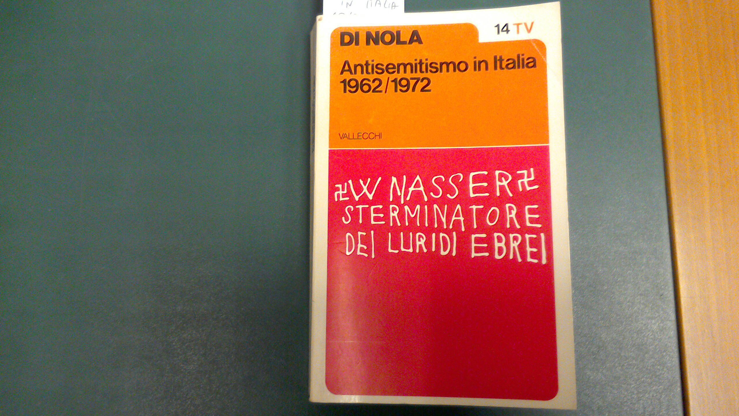 Antisemitismo in Italia 1962/1972