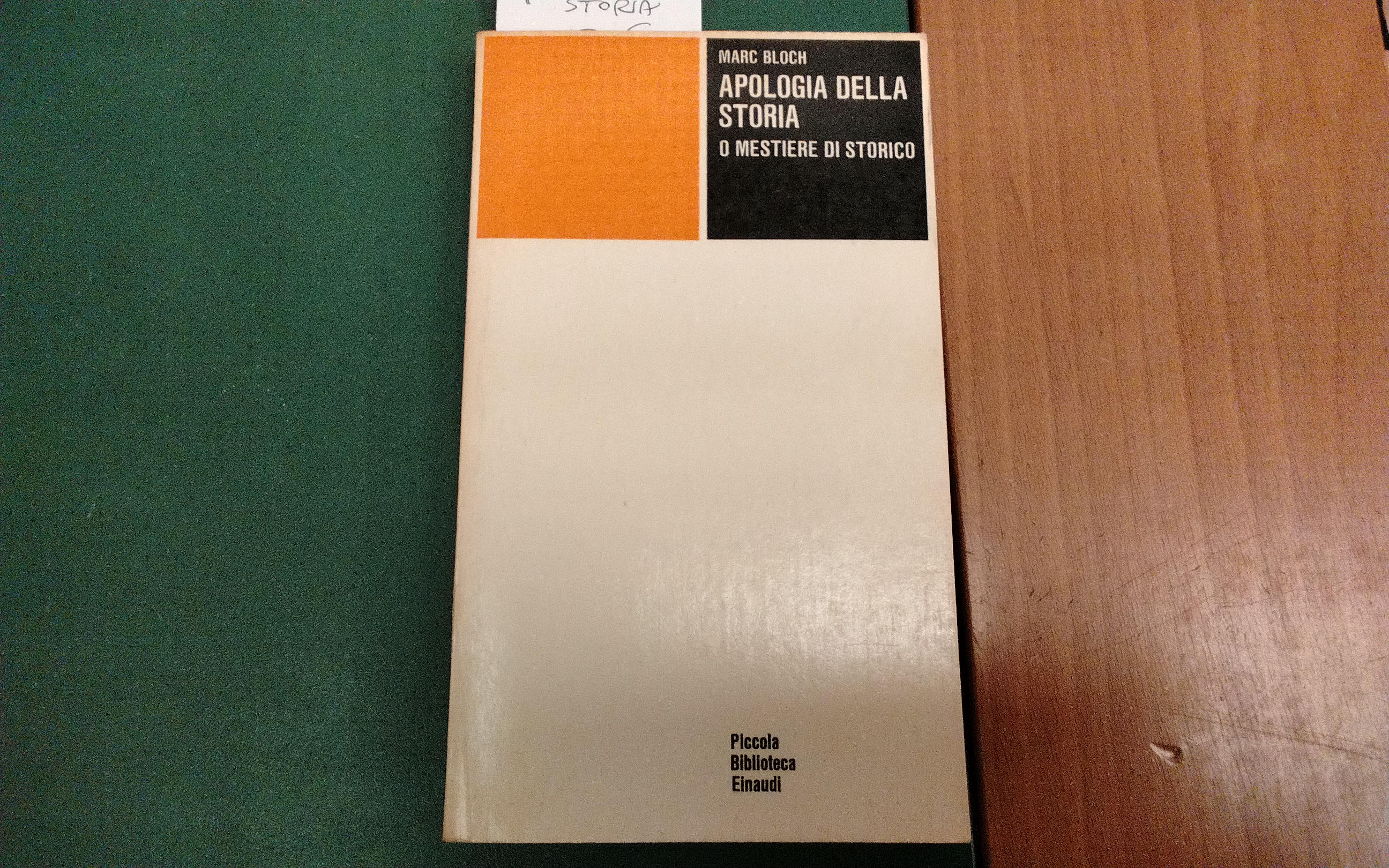 Apologia della storia o mestiere dello storico