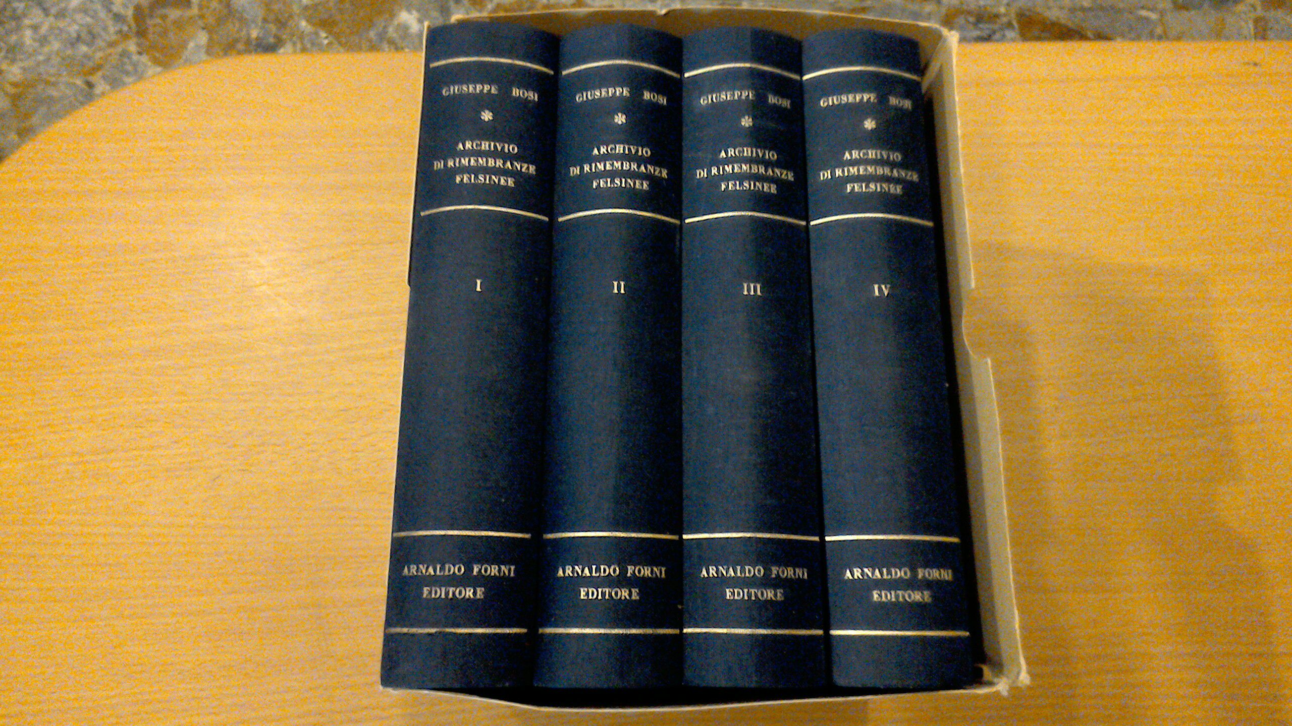 Archivio patrio di antiche e moderne rimembranze felsinee (4 volumi)