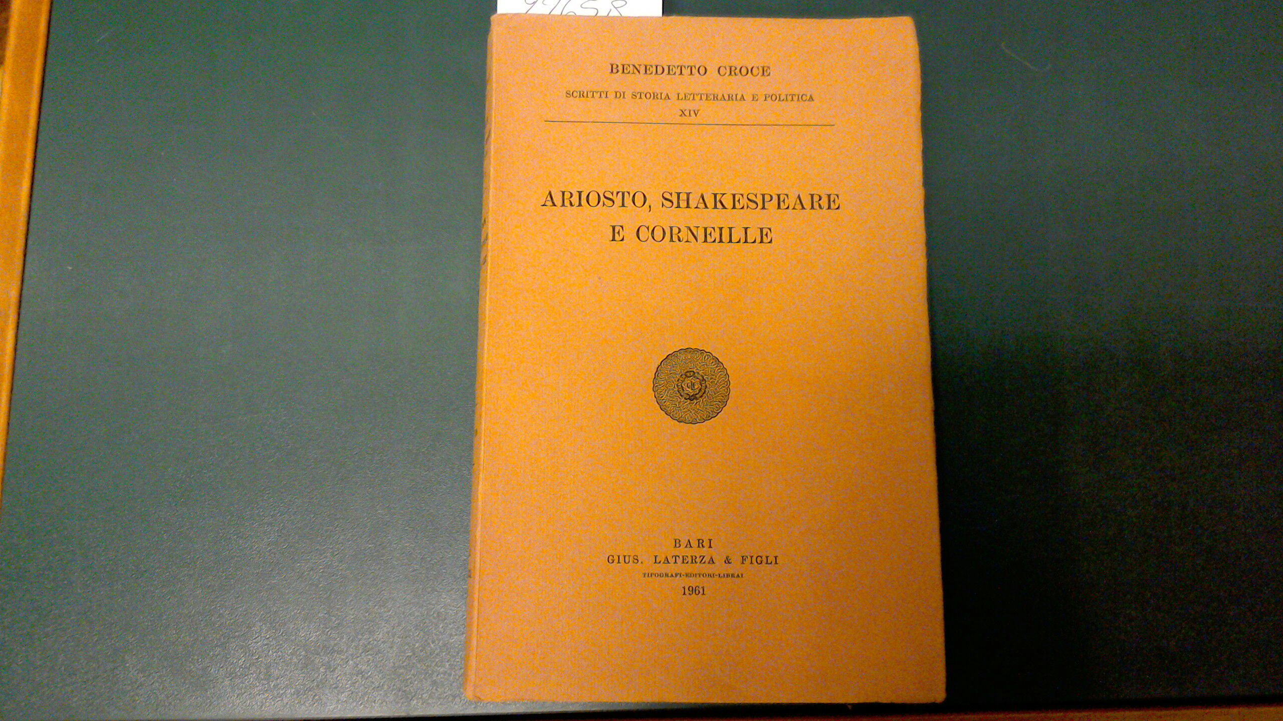Ariosto, Shakespeare e Corneille