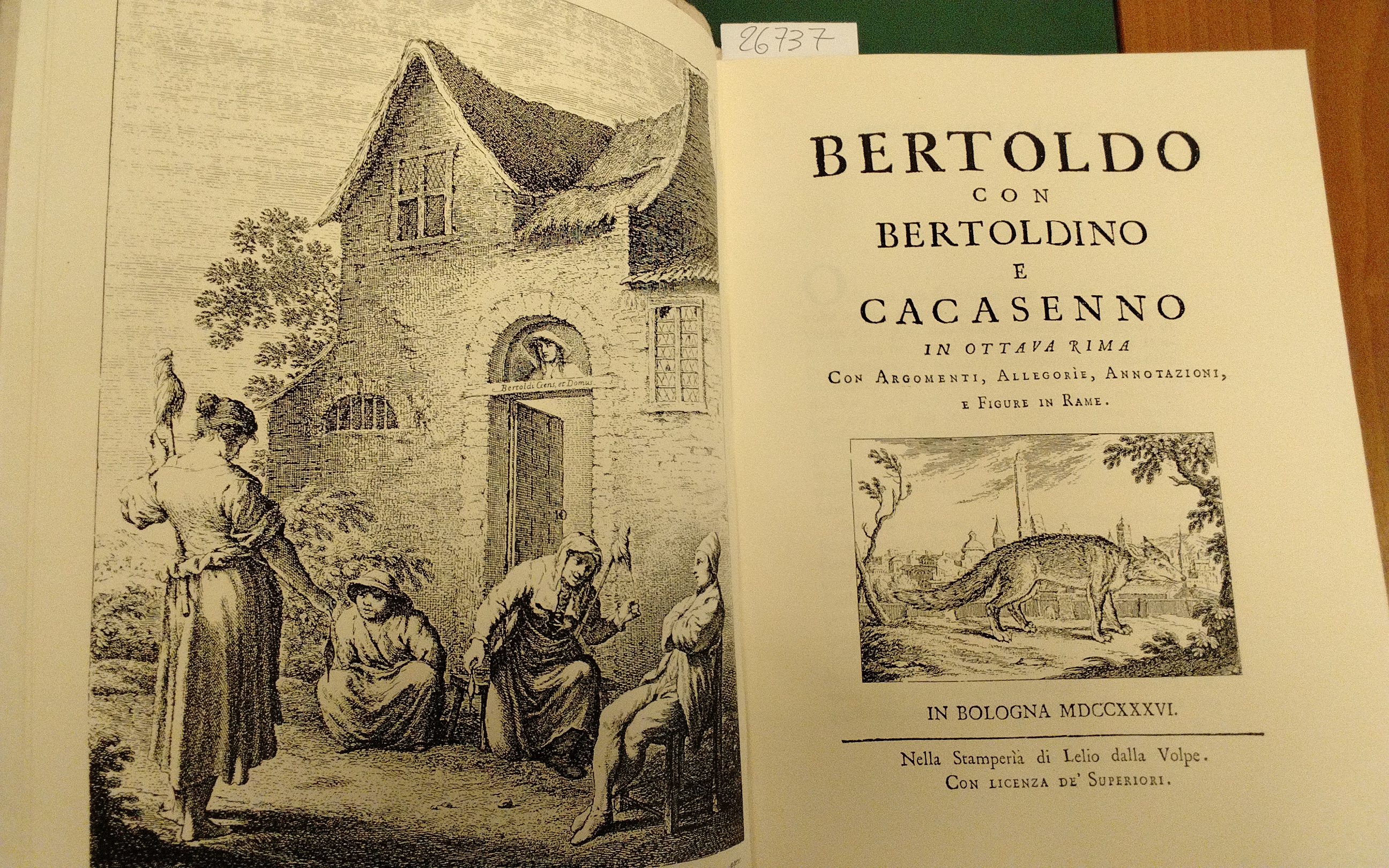 Bertoldo con Bertoldino e Cacasenno. In ottava rima. Con Argomenti, …