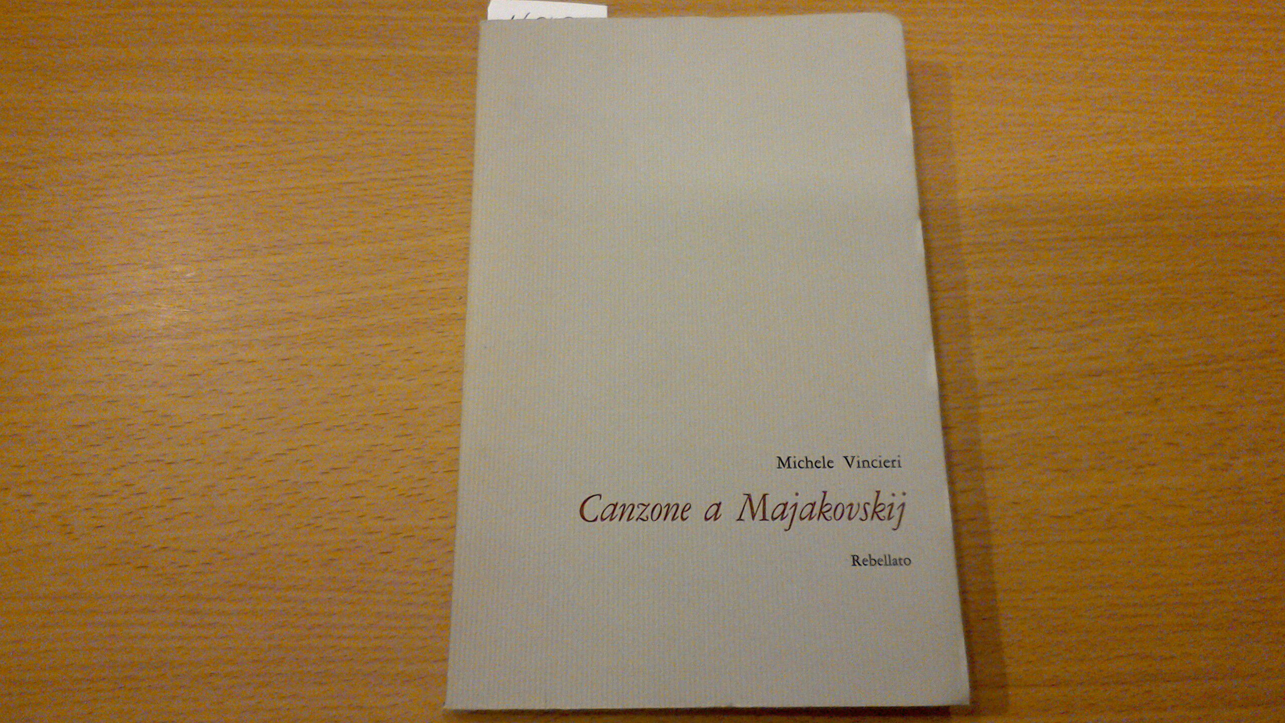 Canzone a Majakovskij