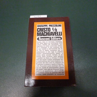 Cristo e/o Machiavelli