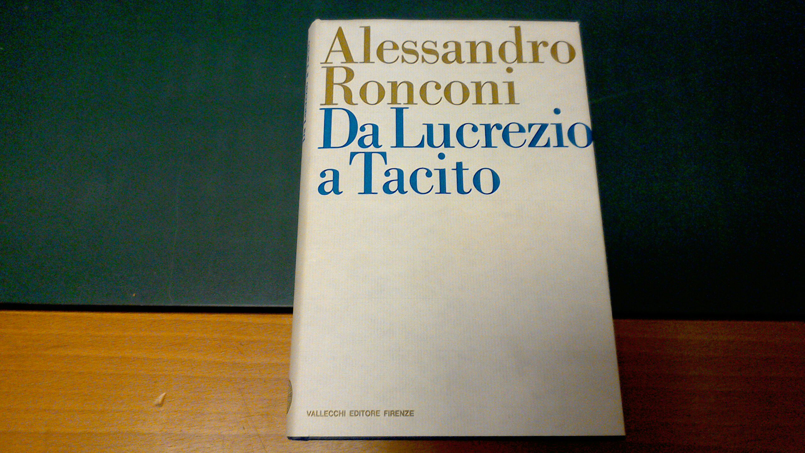 Da Lucrezio a Tacito