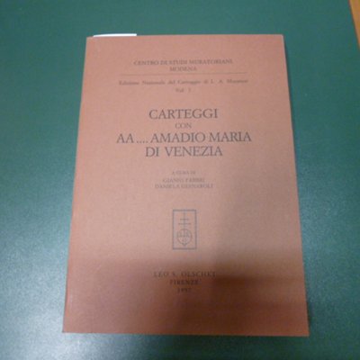Edizione Nazionale del Carteggio di L. A. Muratori vol. 1 …