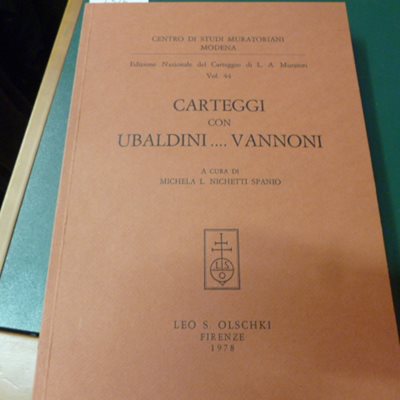 Edizione Nazionale del Carteggio di L. A. Muratori vol. 44 …