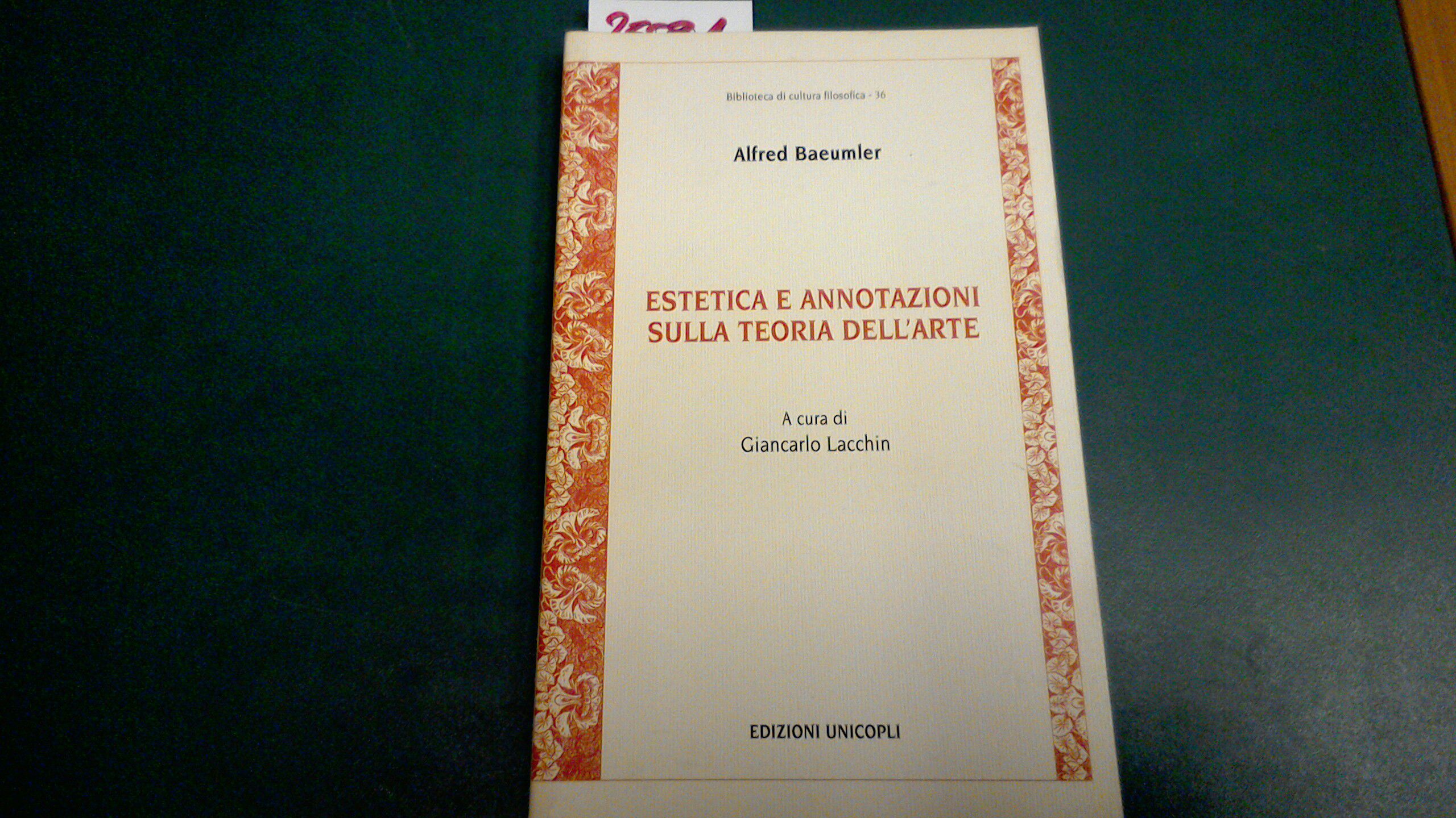 Estetica e annotazioni sulla teoria dell'arte