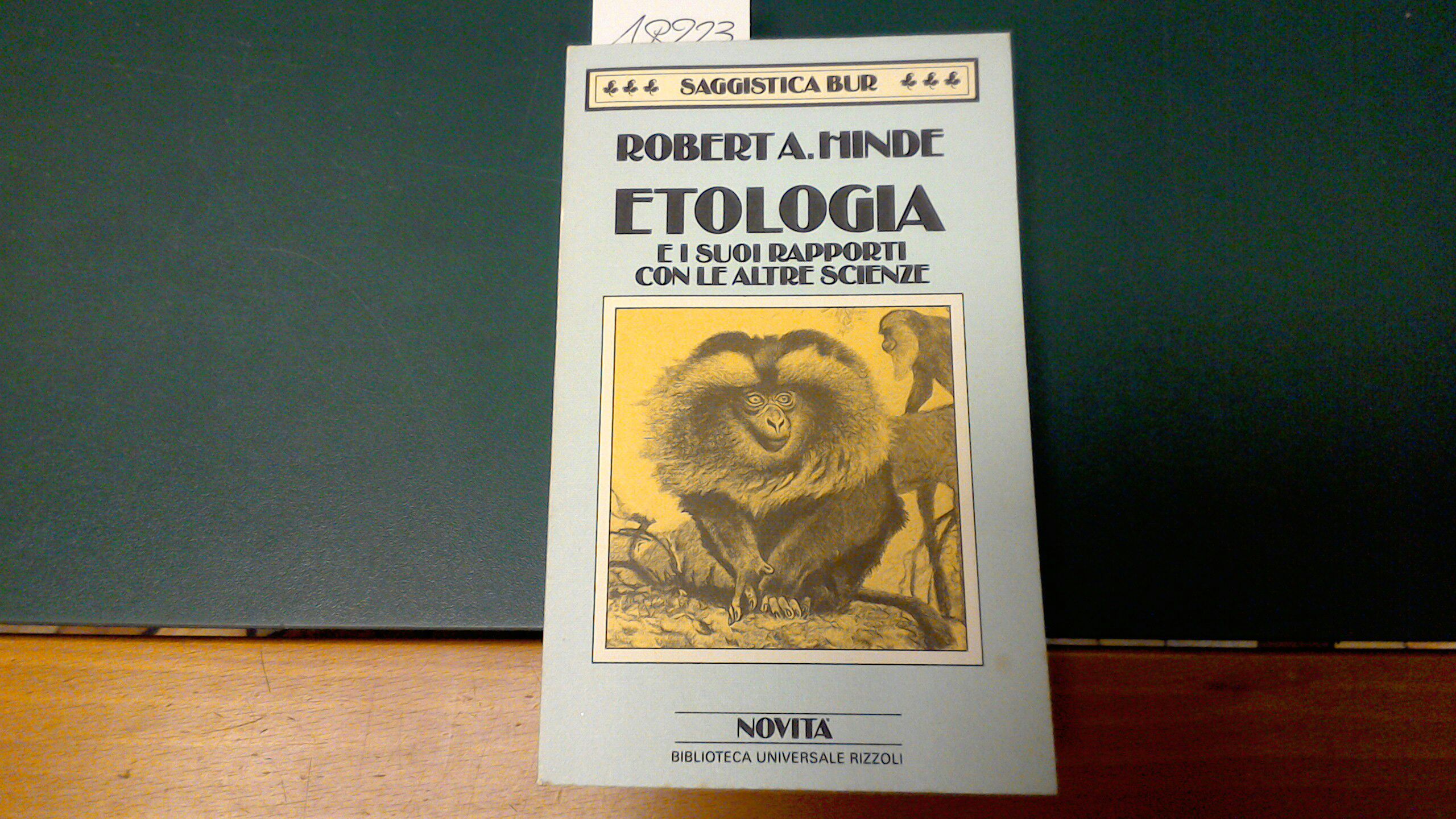 Etologia e i suoi rapporti con le altre scienze
