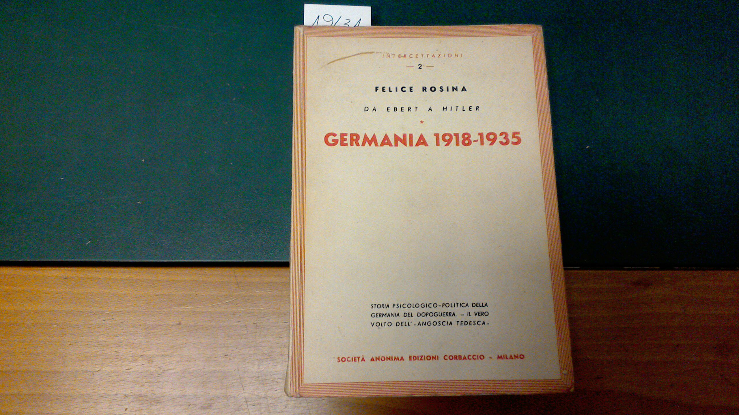 Germania 1918-1935 - da Ebert a Hitler