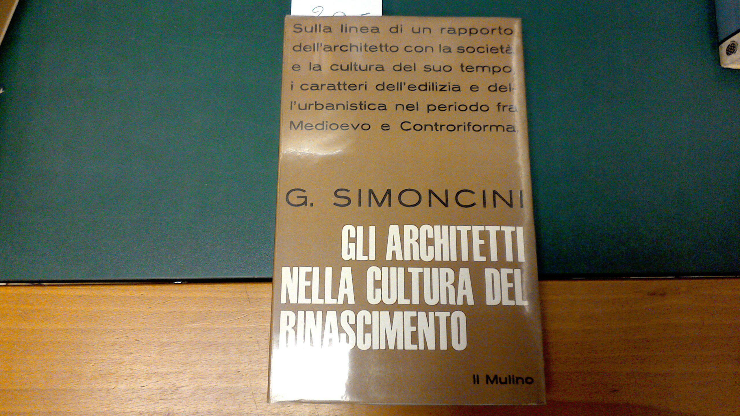Gli architetti nella cultura del Rinascimento