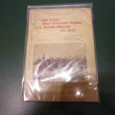 I gridi d'arme della cavalleria italiana e il solenne omaggio …