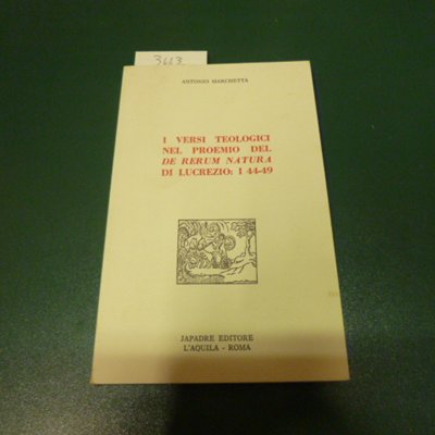 I versi teologici nel Proemio del De rerum natura di …