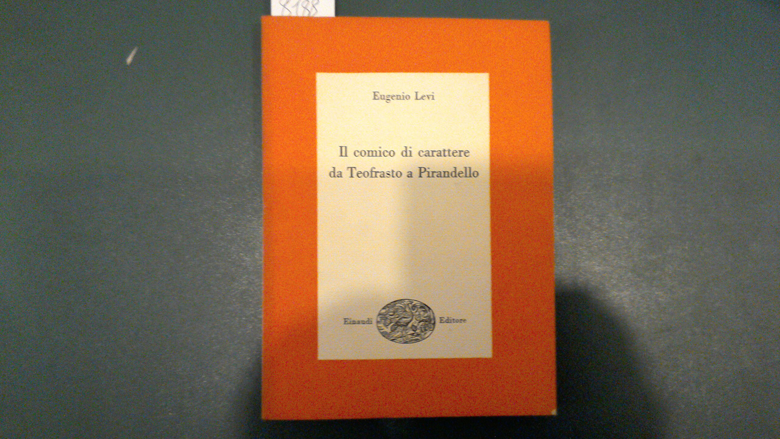 Il comico di carattere da Teofrasto a Pirandello