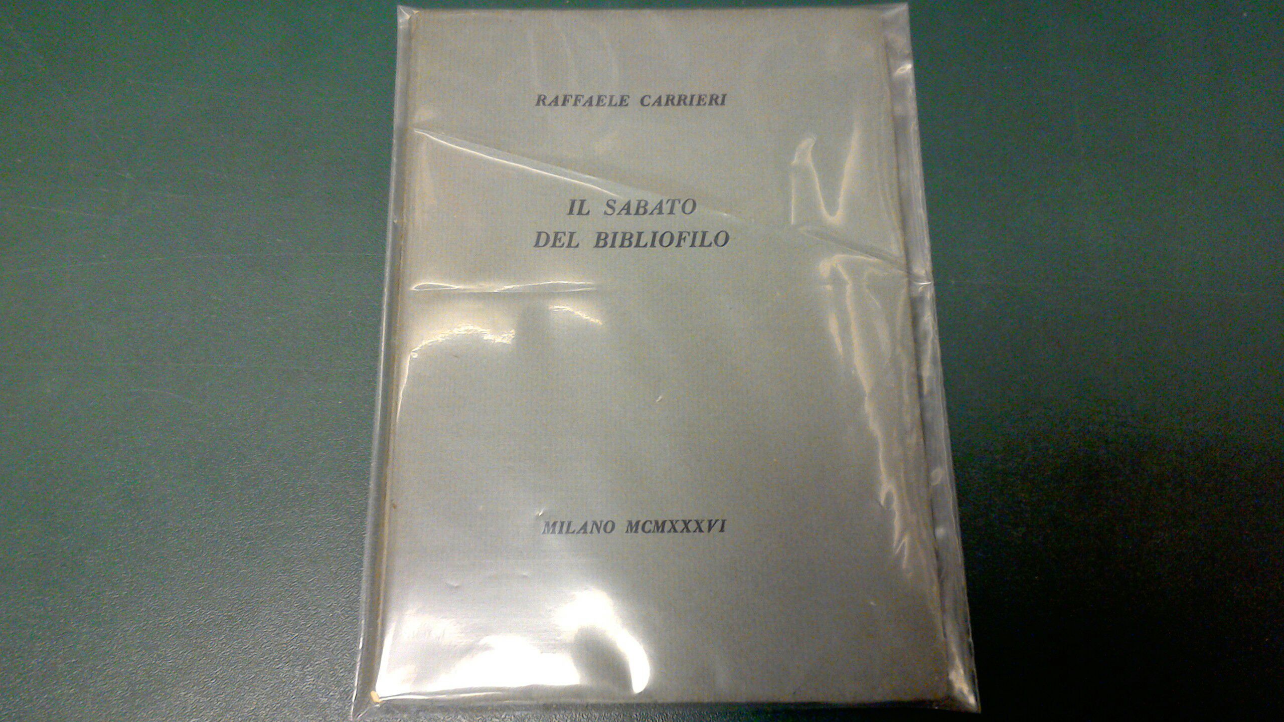 Il sabato del bibliofilo