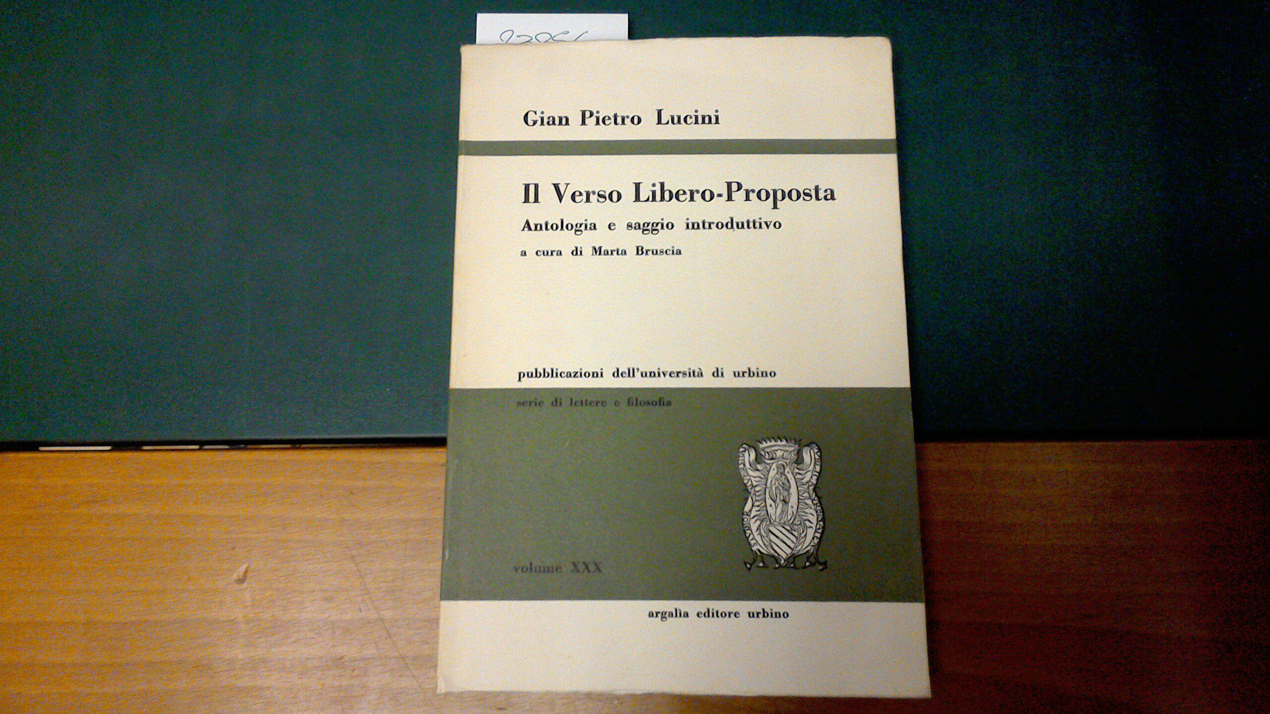 Il Verso Libero-Proposta - antologia e saggio introduttivo