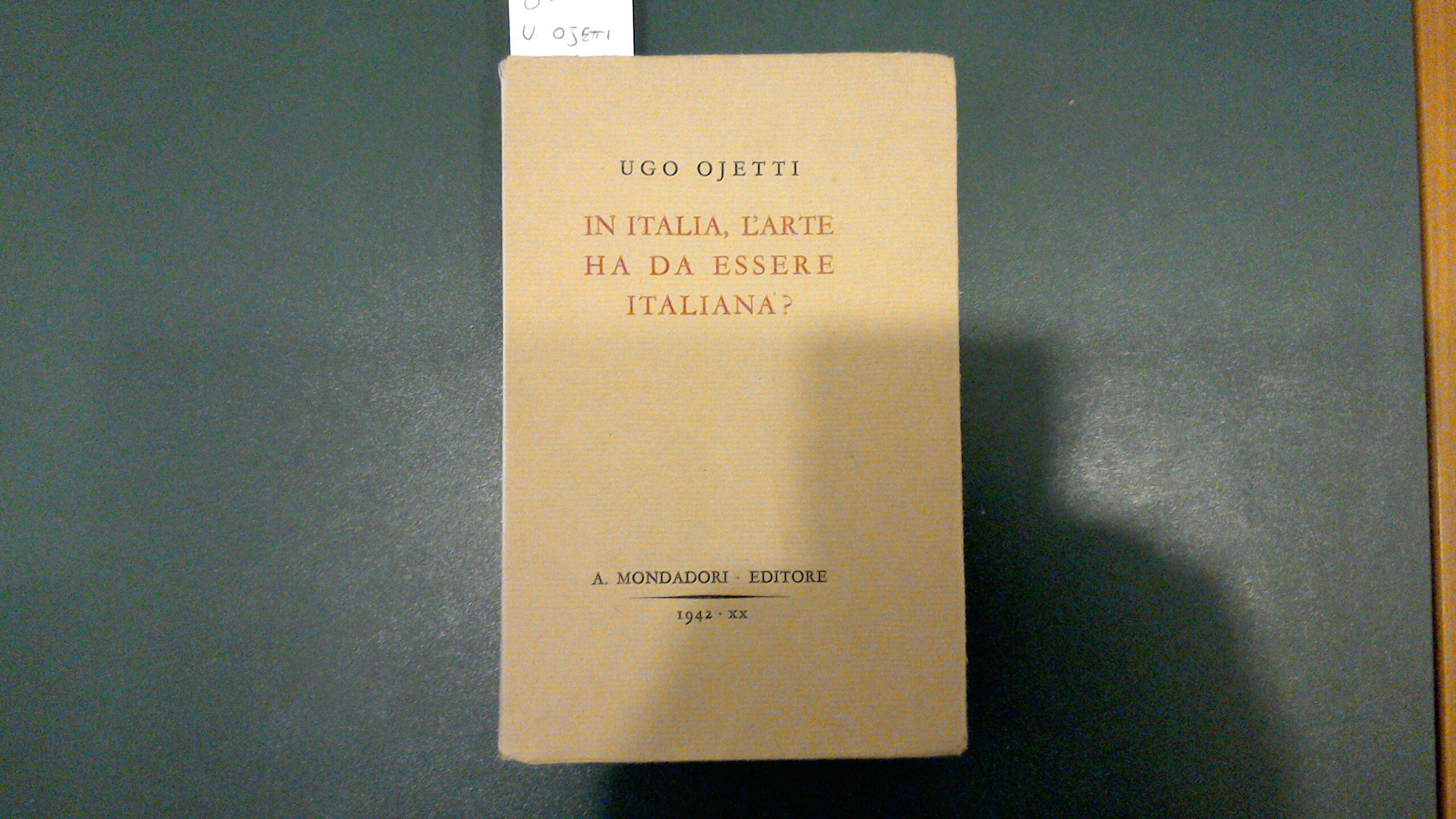 In Italia, l'arte ha da essere italiana?
