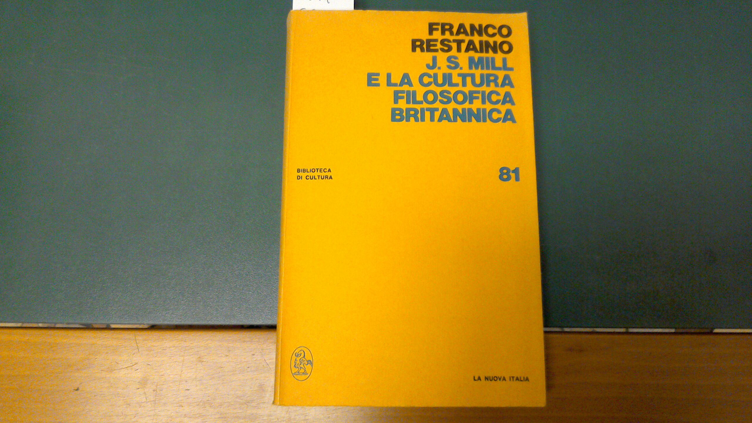 J. S. Mill e la cultura filosofica britannica