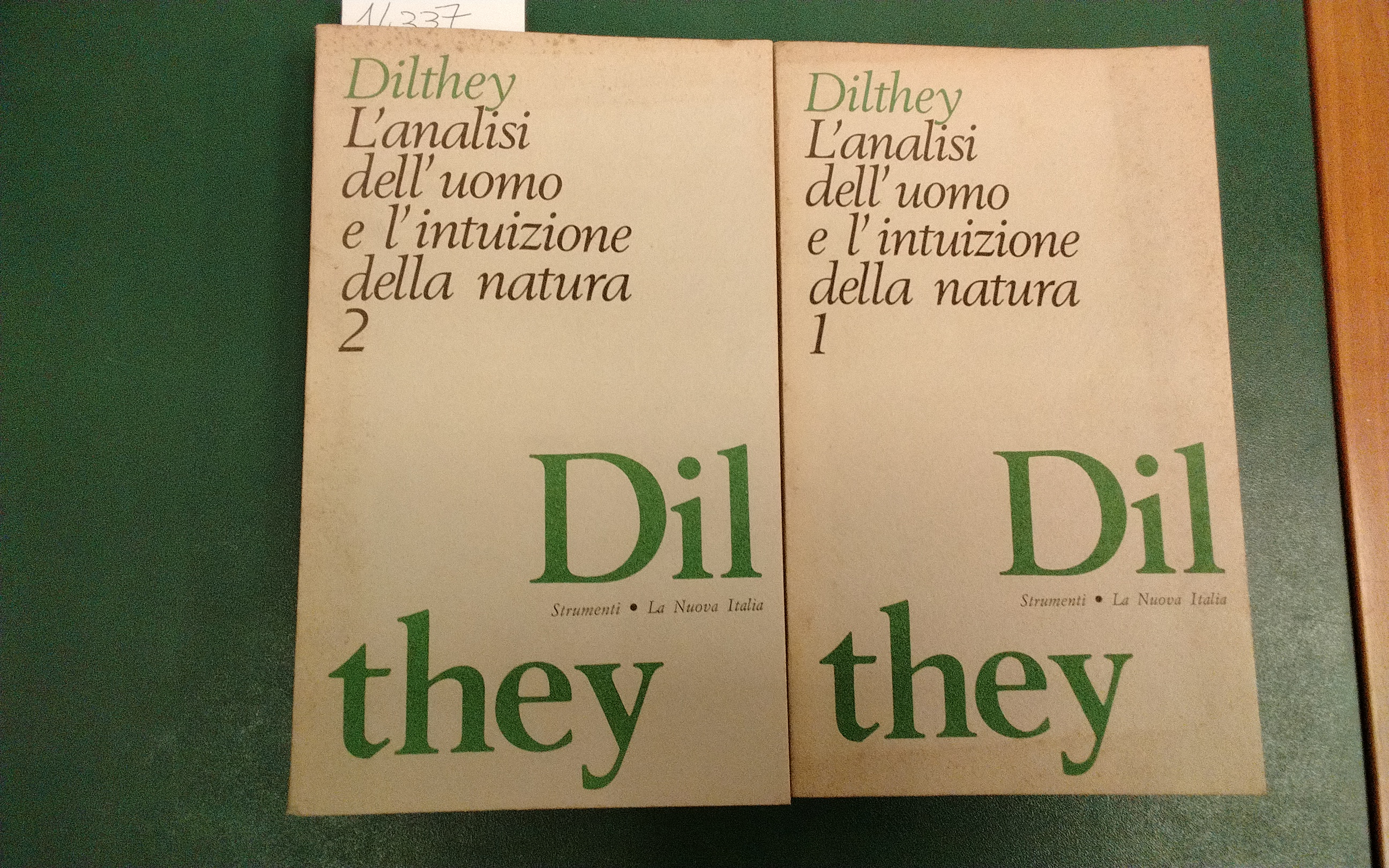 L'analisi dell'uomo e l'intuizione della natura ( 2 volumi )