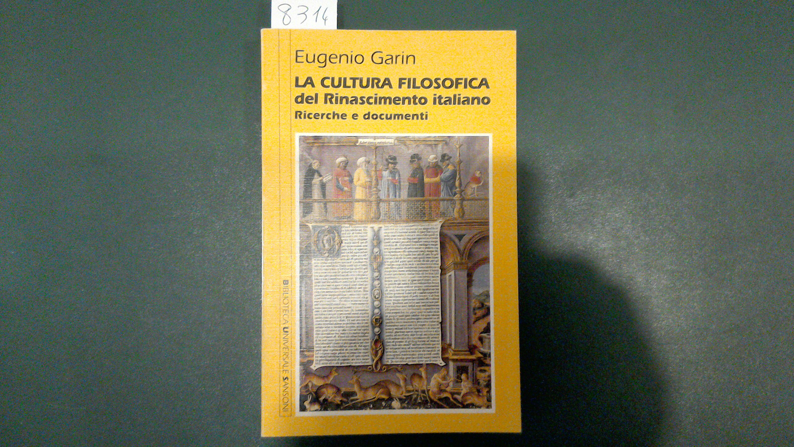 La cultura filosofica del Rinascimento italiano