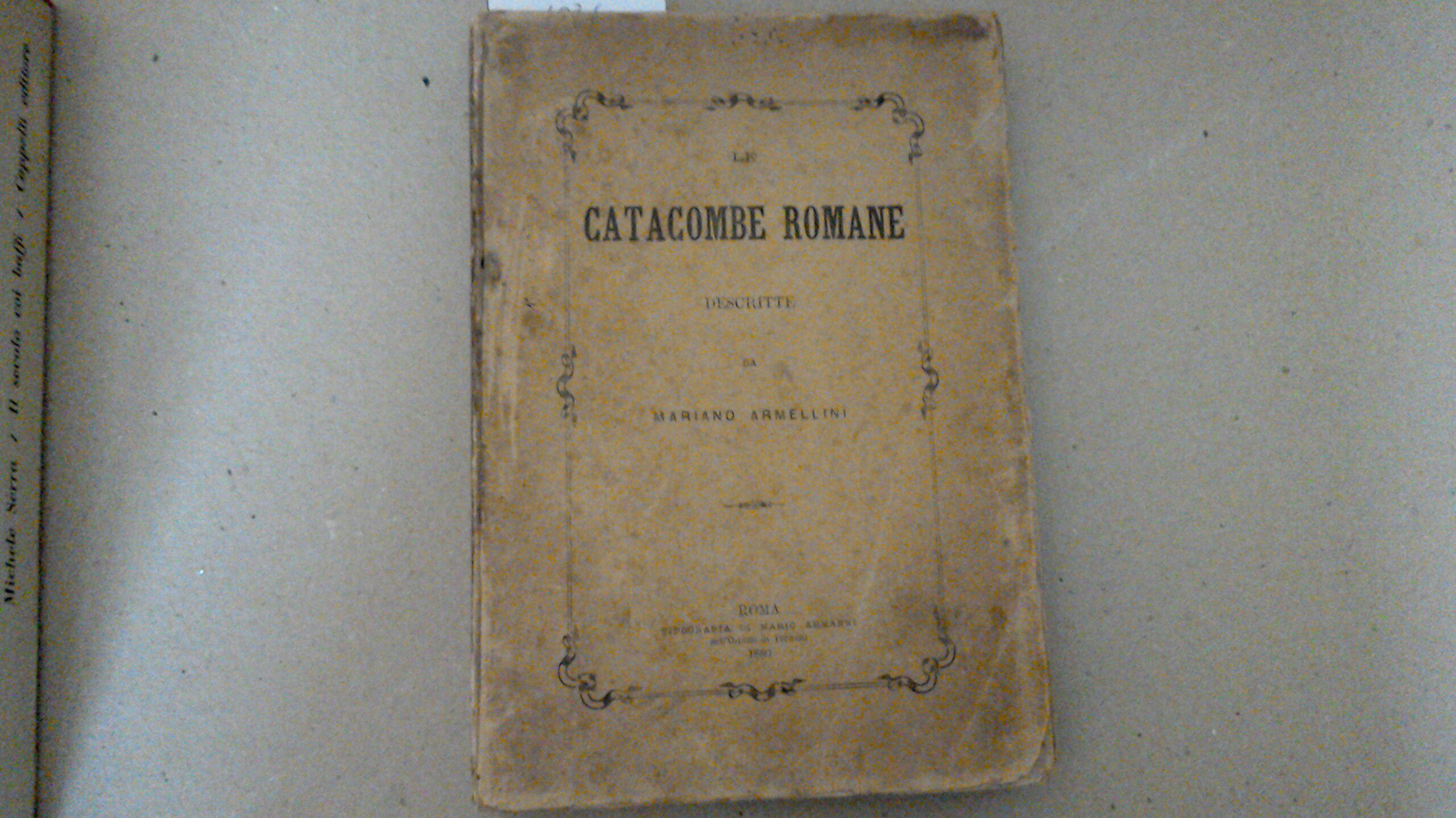 Le catacombe romane descritte da Mariano Armellini