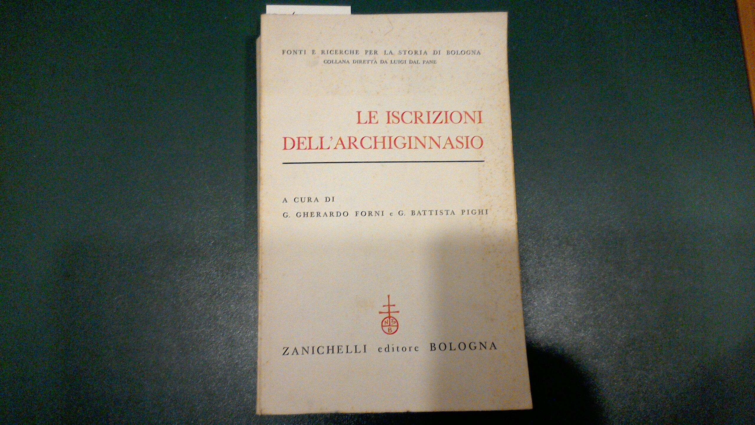 Le iscrizioni dell'Archiginnasio