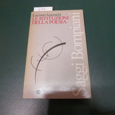 Le istituzioni della poesia