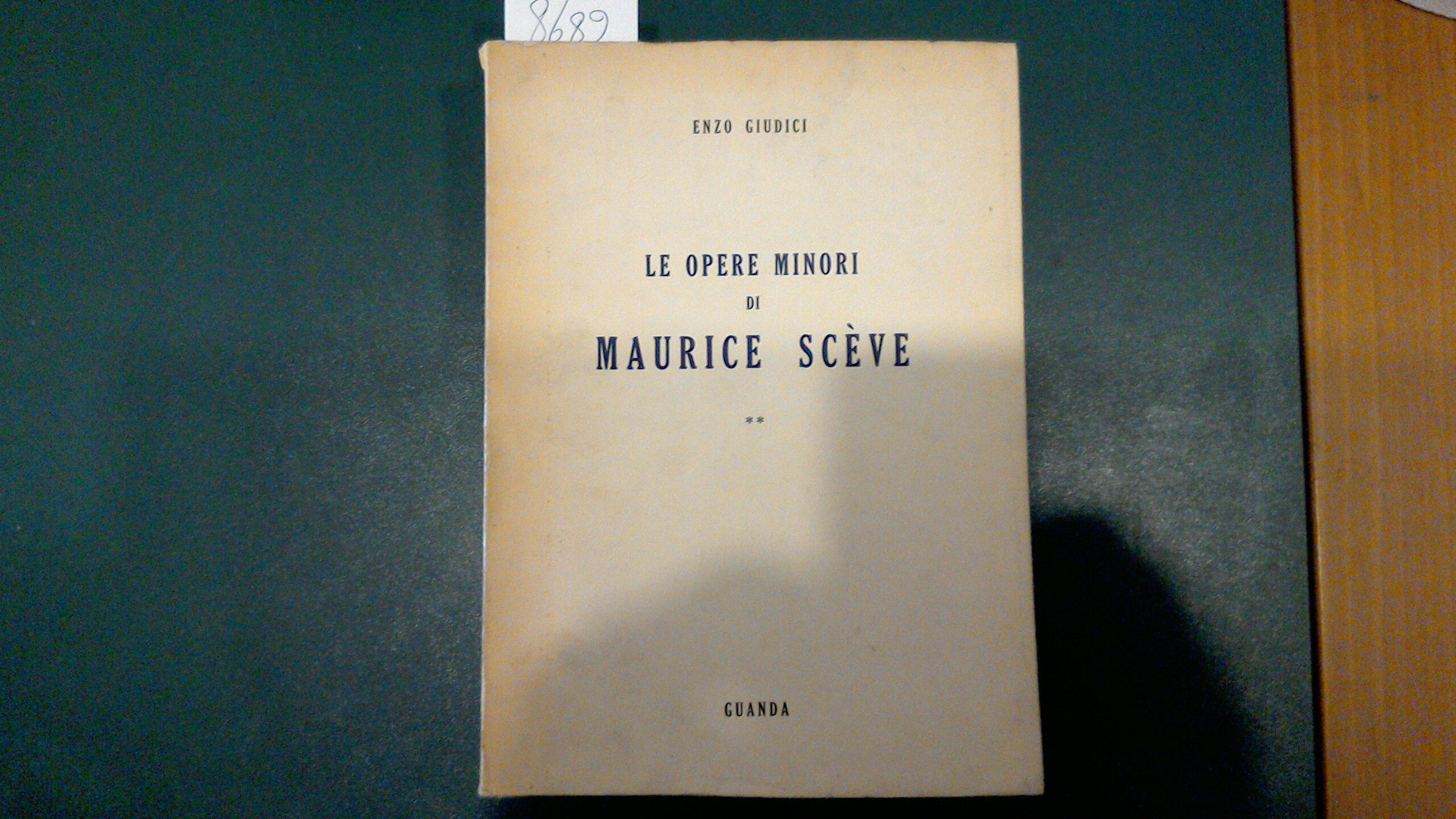 Le opere minori di Maurice Scève