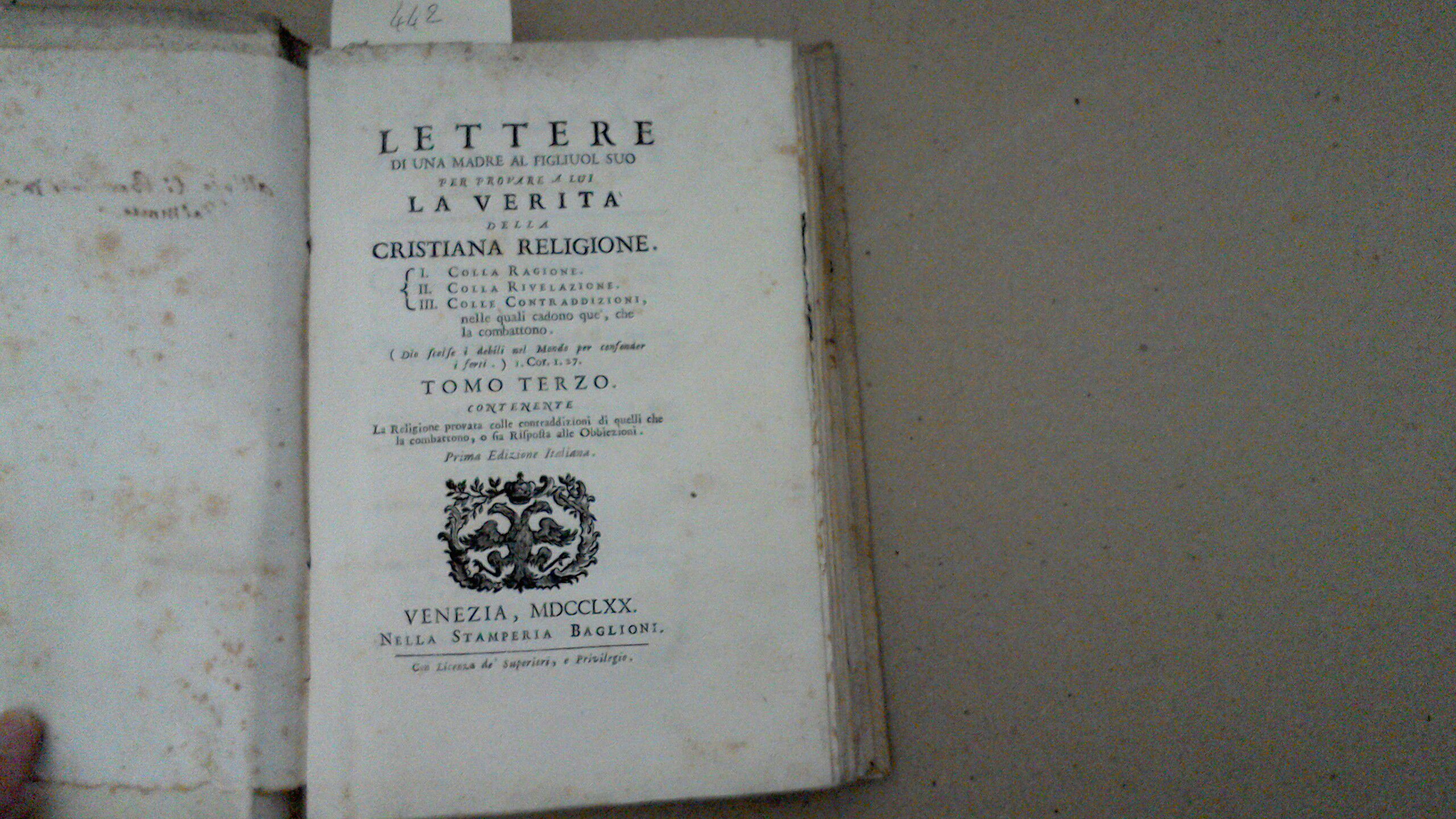 Lettere di una madre al figliuol suo per provare a …