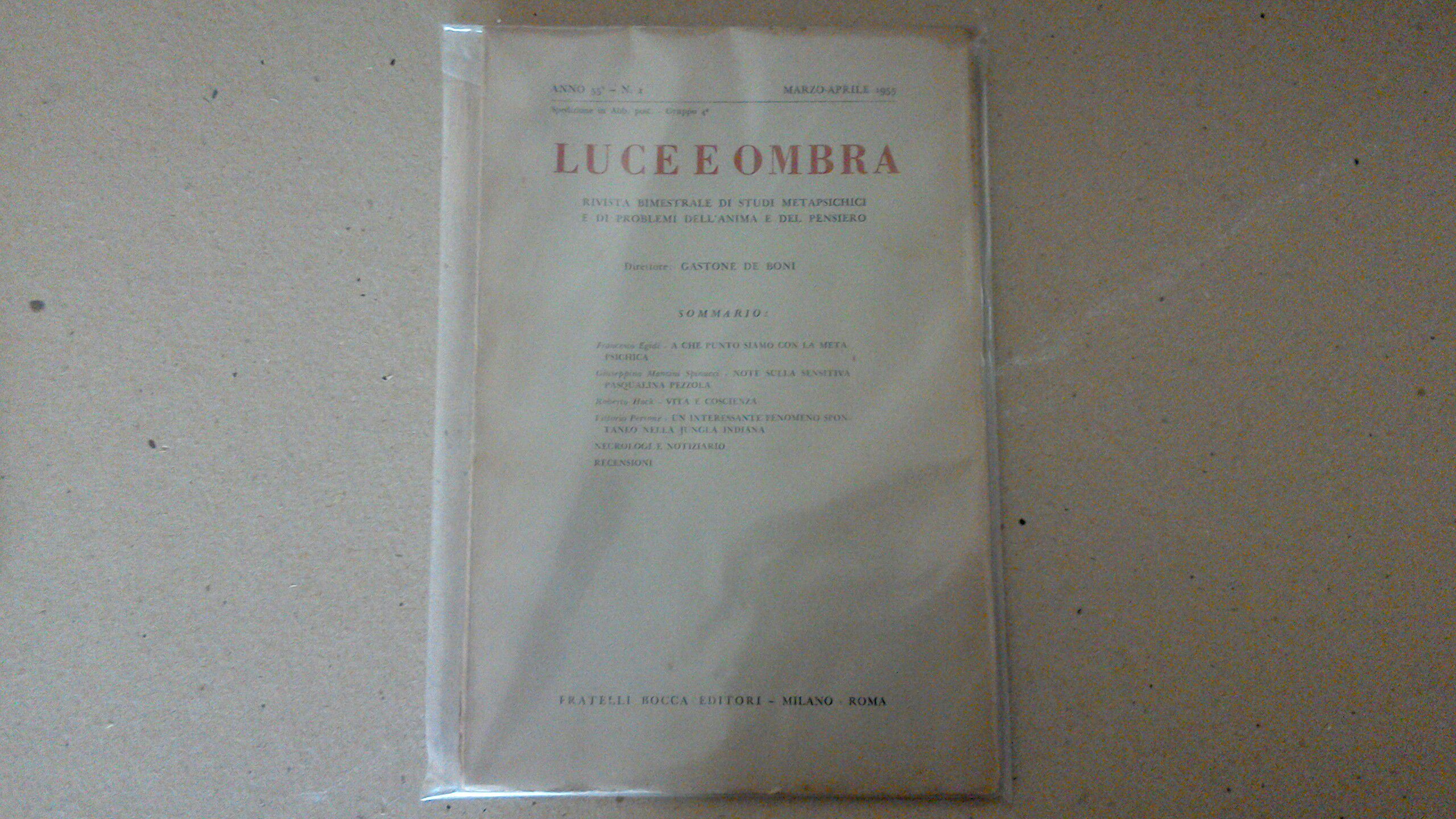 Luce e ombra - anno 55, numero 2