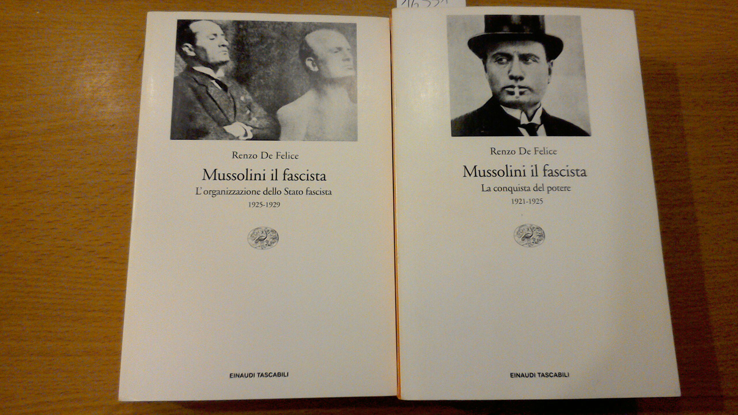 Mussolini il fascista ( 2 volumi )