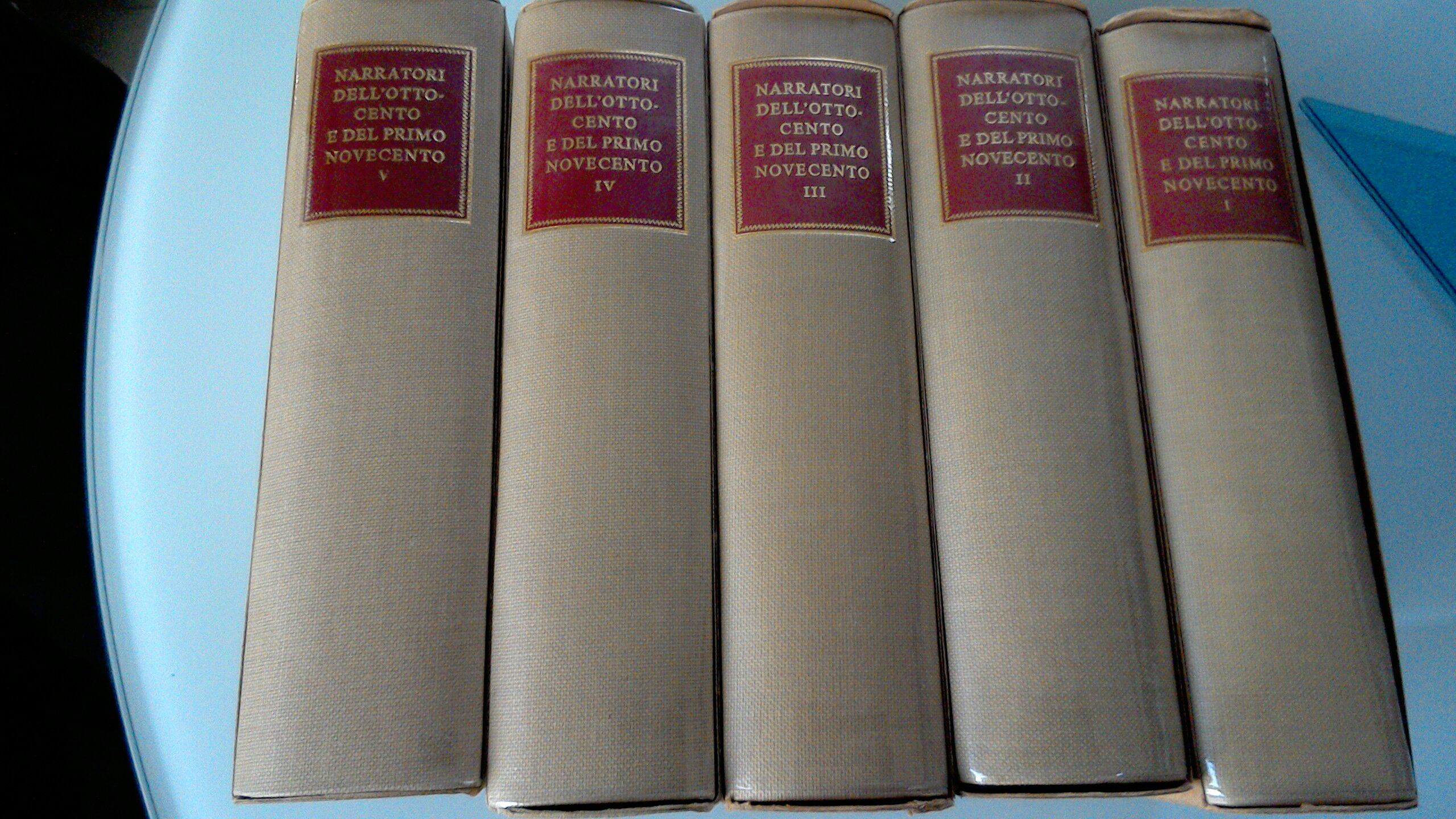 Narratori dell'Ottocento e del primo Novecento ( 5 tomi )