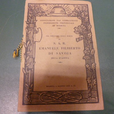 Nel trigesimo della morte di S.A.R. Emanuele Filiberto di Savoia …