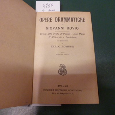 Opere drammatiche