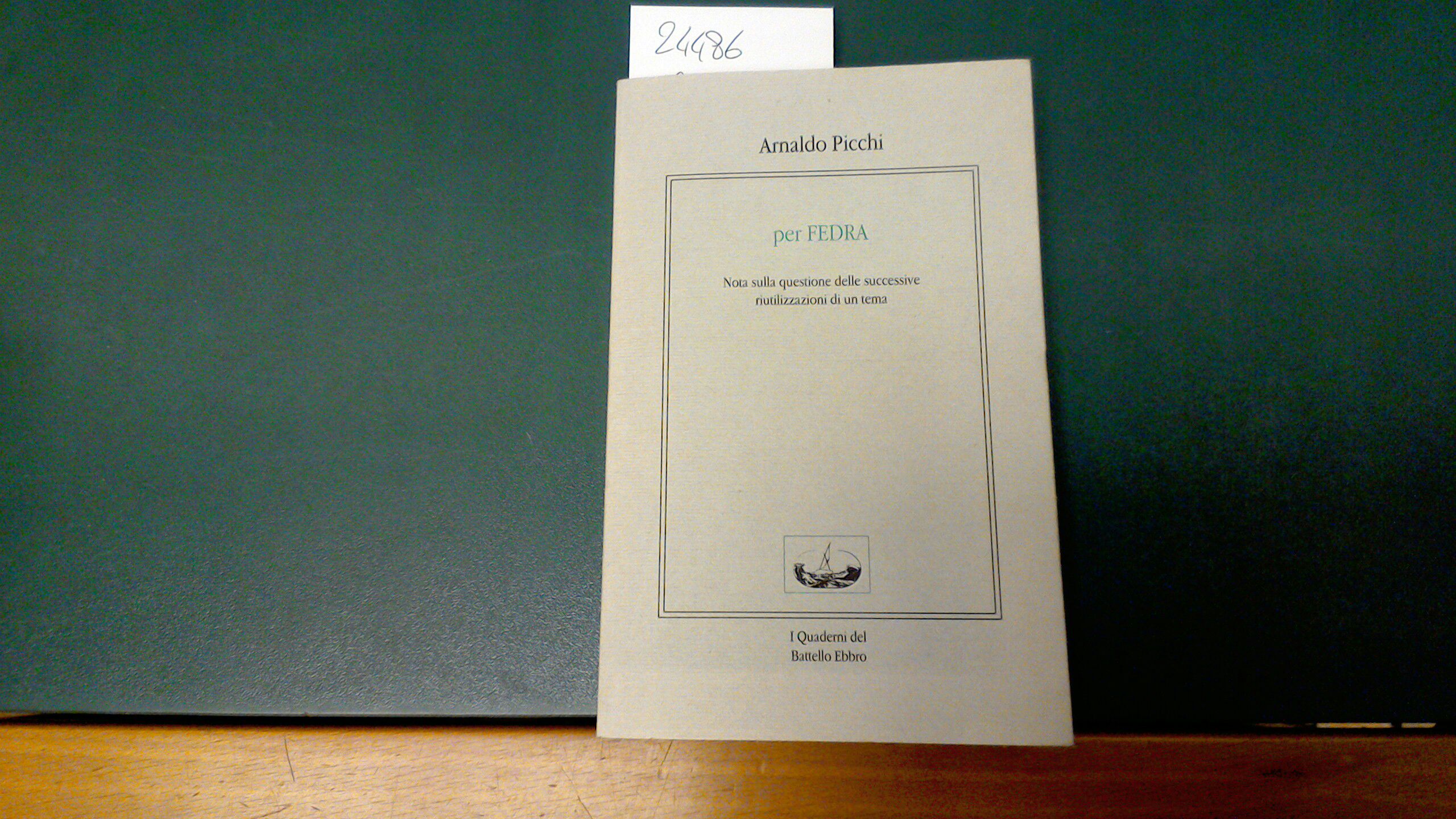 Per Fedra - nota sulla questione delle successive riutilizzazioni del …