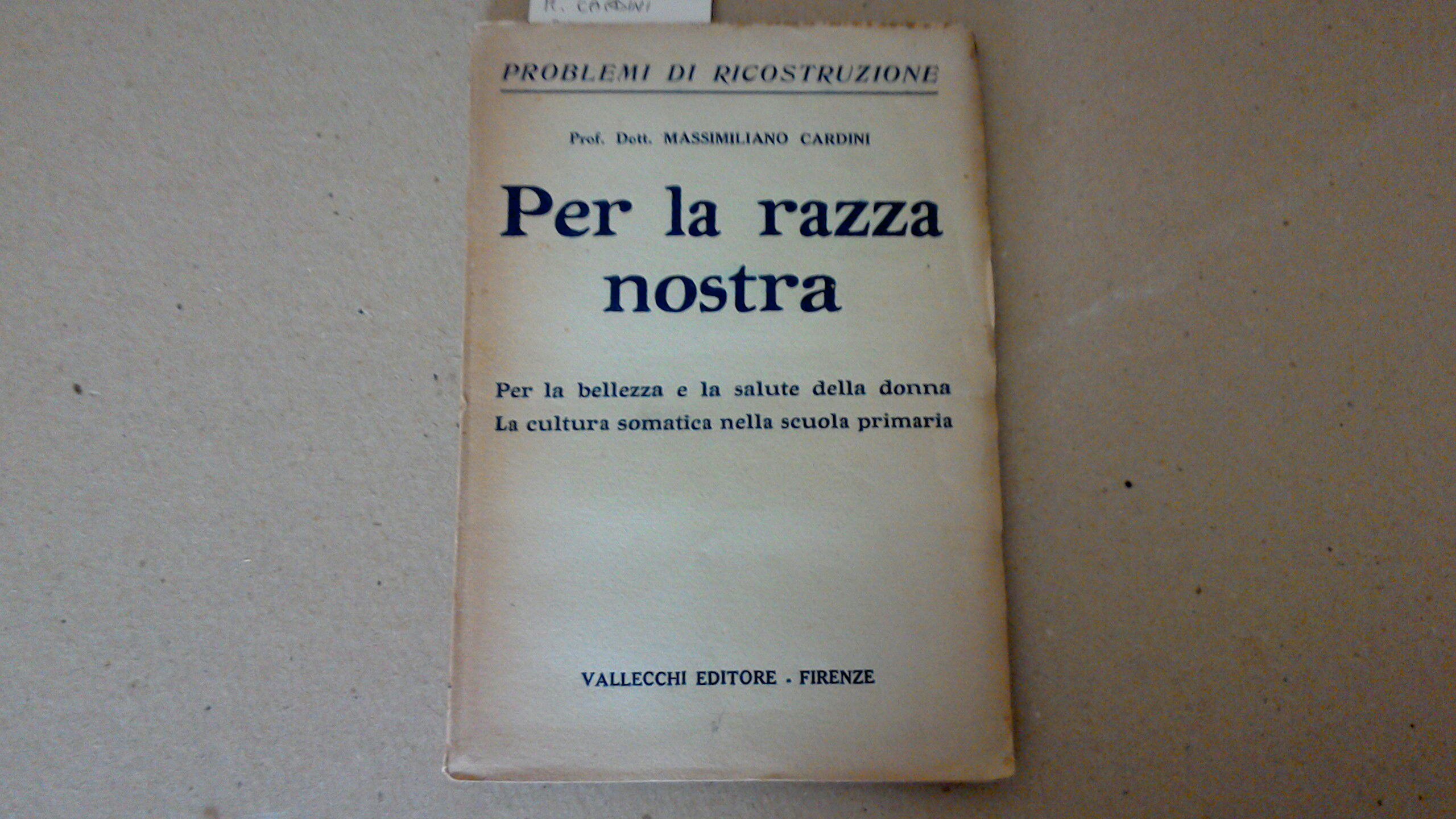 Per la nostra razza ( Per la bellezza e la …