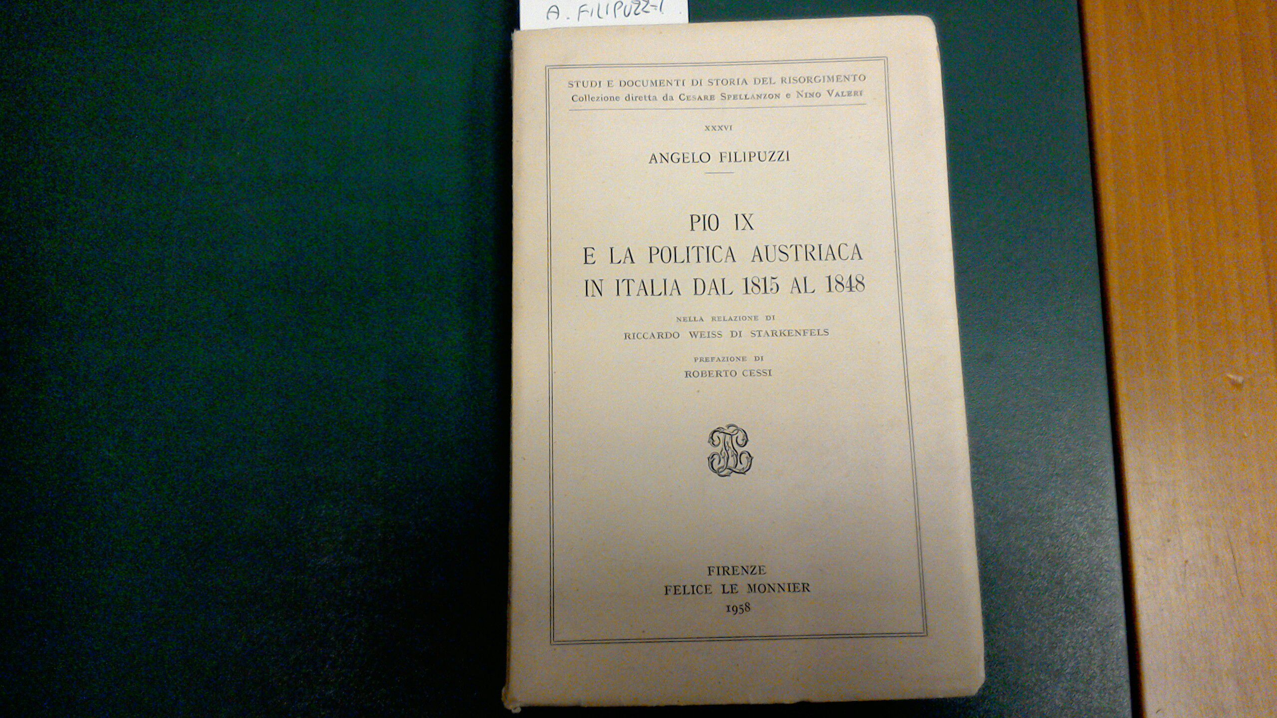 Pio IX e la politica austriaca in Italia dal 1815 …