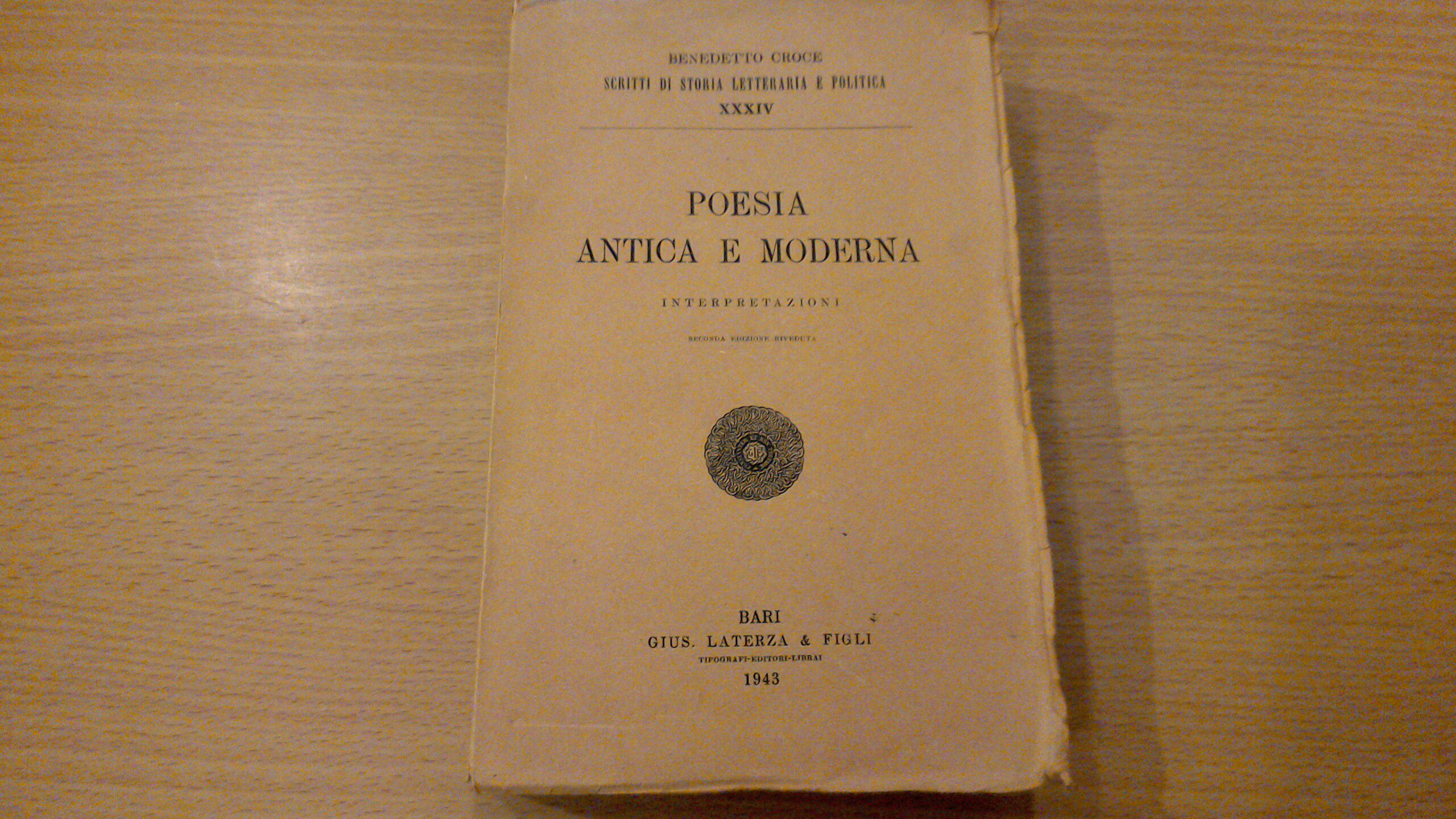 Poesia antica e moderna